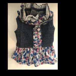 Puppy denim dress xxsmall